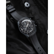 Omega Moon Watch Rubber Strap 20Mm / Black