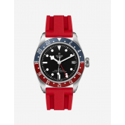 Tudor Black Bay Dark Rubber Strap 22Mm & 24Mm / Red