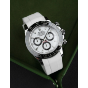 Rolex Daytona Rubber Strap 20Mm / White