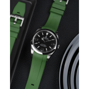 Rolex Explorer With Rubber Strap 20Mm / Military Green