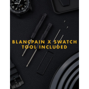 Blancpain Swatch Black Strap 22Mm