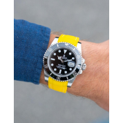 Rolex Submariner 16610 Rubber Strap 20Mm / Yellow