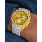 Omega Speedmaster Yellow Strap / White & Yellow Stitches