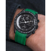 Moonswatch Mission To Moon Strap 20Mm / Green / Omega