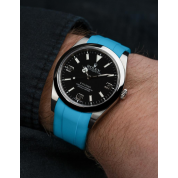 Rolex Gmt With Rubber Strap 20Mm / Turquoise