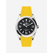 Everest Rubber Strap For Omega 20Mm / Yellow / Rolex