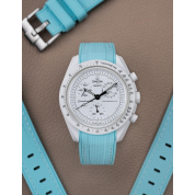 Turquoise Swatch Watch Strap 20Mm / Omega