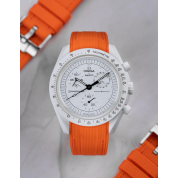 Mission To Moon Swatch Strap 20Mm / Orange / Omega