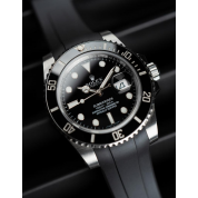 Rolex Submariner 41Mm Rubber Strap 20Mm / Black