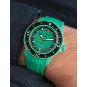 Rolex 22Mm Rubber Strap / Premium Indian Ocean Green / Blancpain