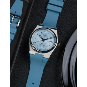 Tissot With Rubber Strap / Ice Blue