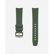 Panerai Olive Rubber Strap 20Mm / Olive Green / Tudor