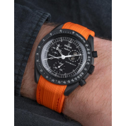 Mission To Moon Swatch Strap 20Mm / Orange / Omega