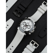 Rolex Daytona Rubber Strap 20Mm / White