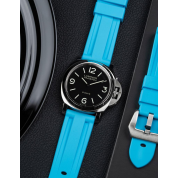 Panerai Yellow Rubber Strap 22Mm & 24Mm / Turquoise