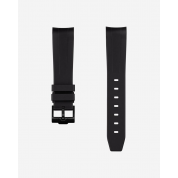 Omega Moon Watch Rubber Strap 20Mm / Black