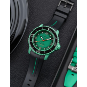 20Mm Swatch Watch Strap 22Mm / Black & Green / Blancpain