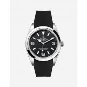 Rolex Explorer Black Rubber Strap 20Mm