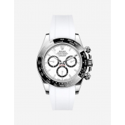 Rolex Daytona Rubber Strap White Gold 20Mm