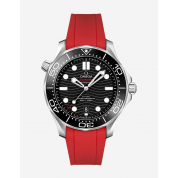 Seamaster On Rubber Strap 20Mm / Red / Omega