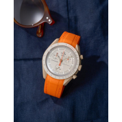 Mission To Moon Swatch Strap 20Mm / Orange / Omega