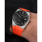 Tissot Prx Chronograph Rubber Strap / Orange