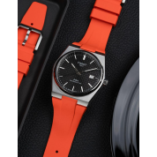 Tissot Prx Chronograph Rubber Strap / Orange