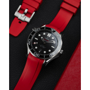 Seamaster On Rubber Strap 20Mm / Red / Omega