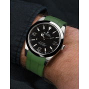 Rolex Explorer With Rubber Strap 20Mm / Military Green