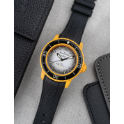 Tissot 20Mm Black Rubber Strap 22Mm / Blancpain