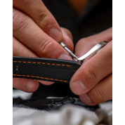 Rubber Strap For Speedmaster 20Mm / Black Orange Stitches