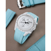 Turquoise Swatch Watch Strap 20Mm / Omega