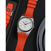 Tissot Prx Chronograph Rubber Strap / Orange