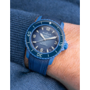 Swatch X Blancpain Straps 22Mm / Premium Navy Blue