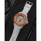 Swatch White Strap Watch 22Mm / Blancpain