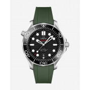 Omega Seamaster 300 Green Rubber Strap 20Mm / Military Green