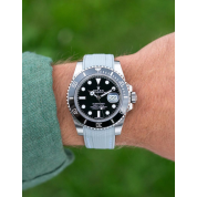 Rolex Explorer Ii Grey Rubber Strap 20Mm