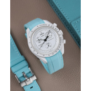 Turquoise Swatch Watch Strap 20Mm / Omega