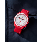 Omega Mission To The Moon Strap 20Mm / Red