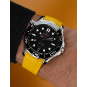 Omega Seamaster 22Mm Rubber Strap 20Mm / Yellow